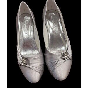 ELEGANTPARK Closed Toe Shoes for Women Low Heel Comfortable Wedding 40 EU 9 US